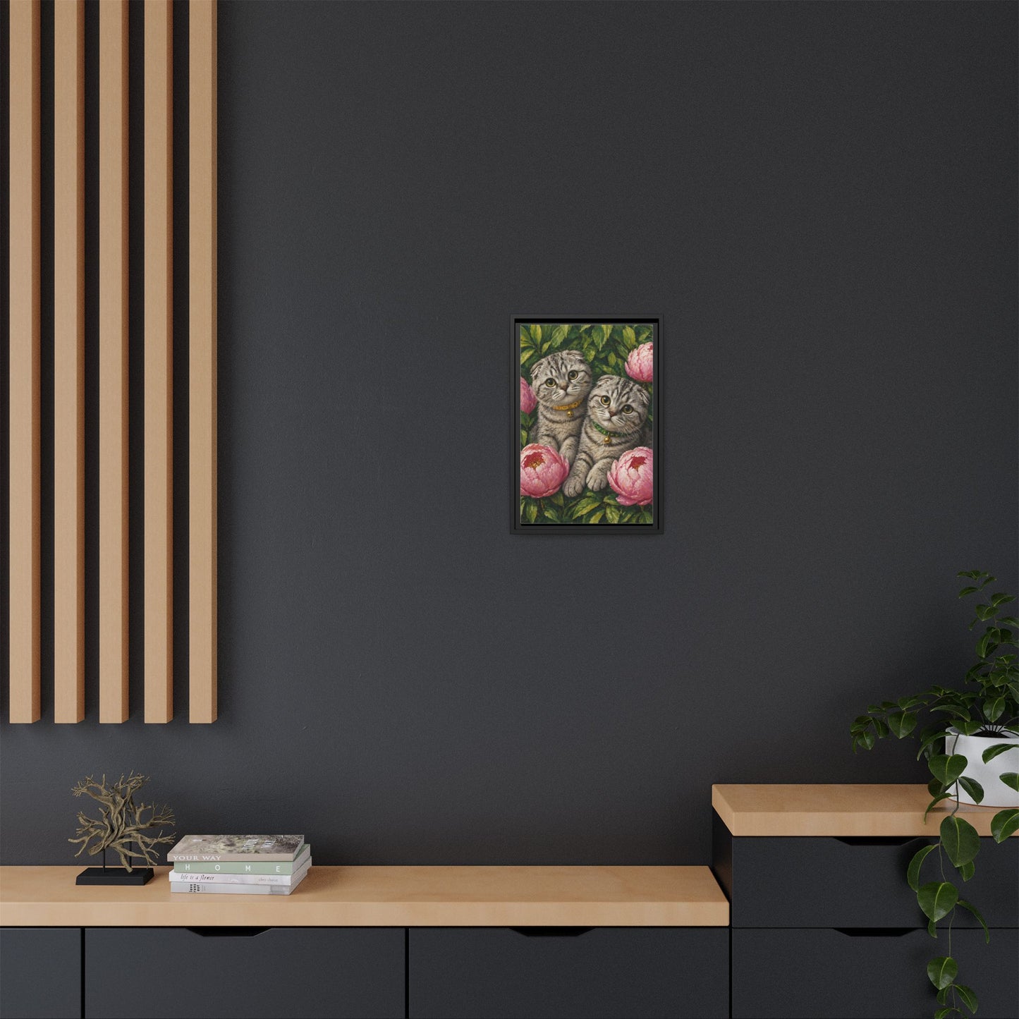 Framed Matte Canvas Print — Mona & Marge’s Secret Garden