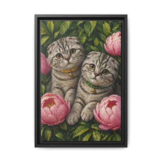 Framed Matte Canvas Print — Mona & Marge’s Secret Garden
