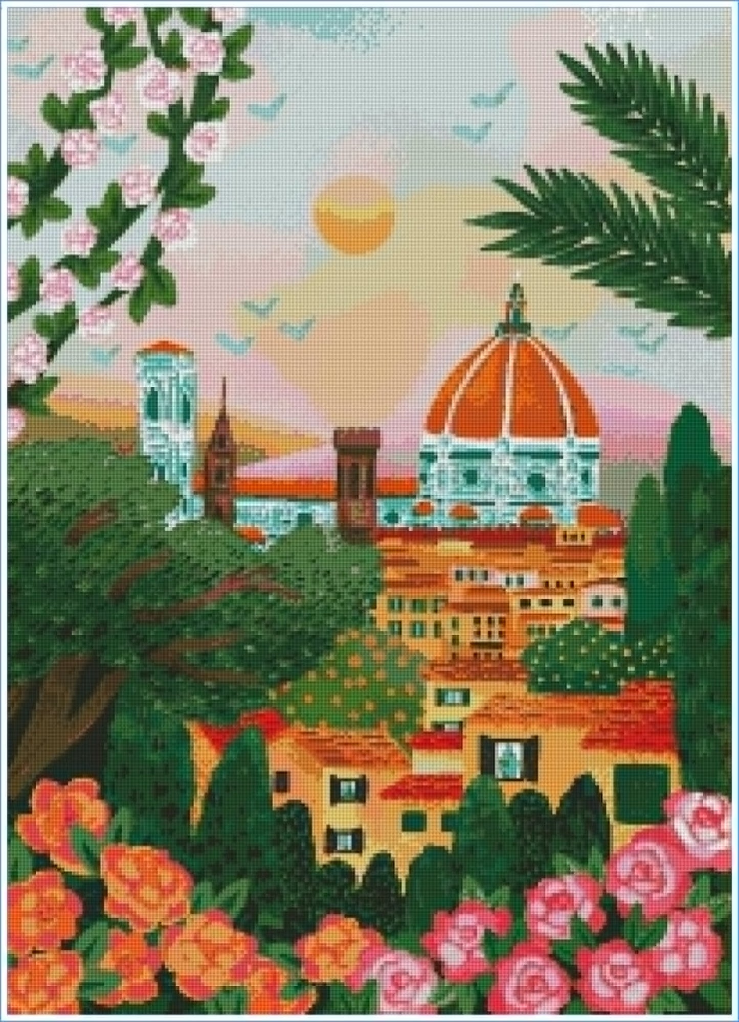 Florence, Italy by Olenka Studio- Diamond Art Kit (50x70cm, Square Drill)