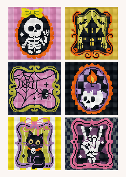 Ghoulishly Glam by The Monicary – little whimsies Mini Diamond Art Set