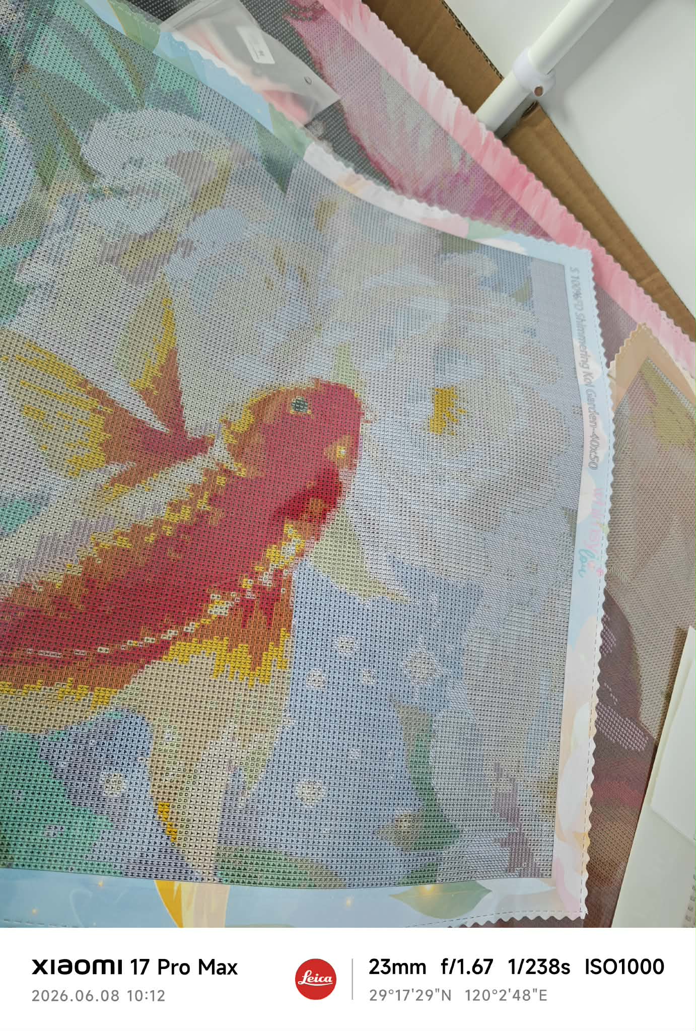 Shimmering Koi Garden- Diamond Art Kit (40x50cm, 100% Whimsy Dust Square Drill)