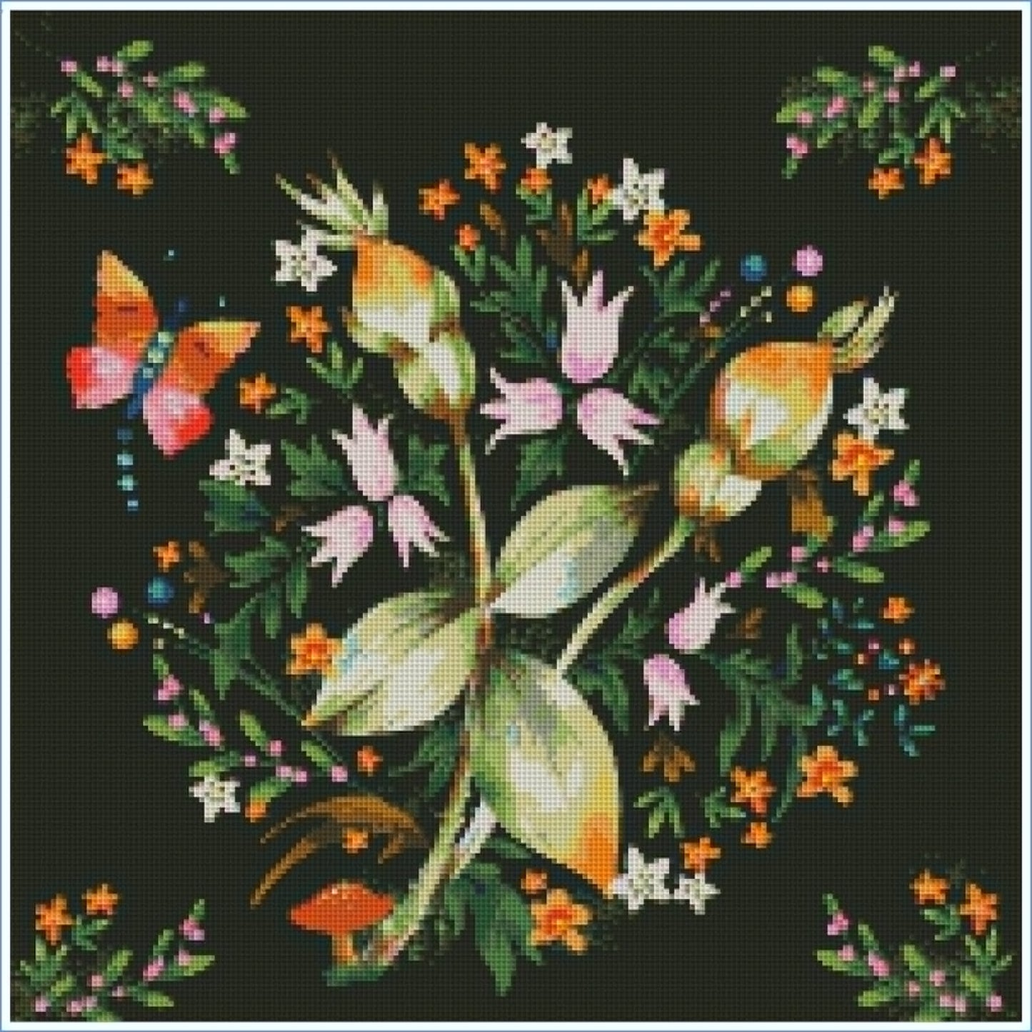 Enchanted Botanicals by Lisa Powell Braun – Diamond Art Kit (50x50cm, Square Drill)