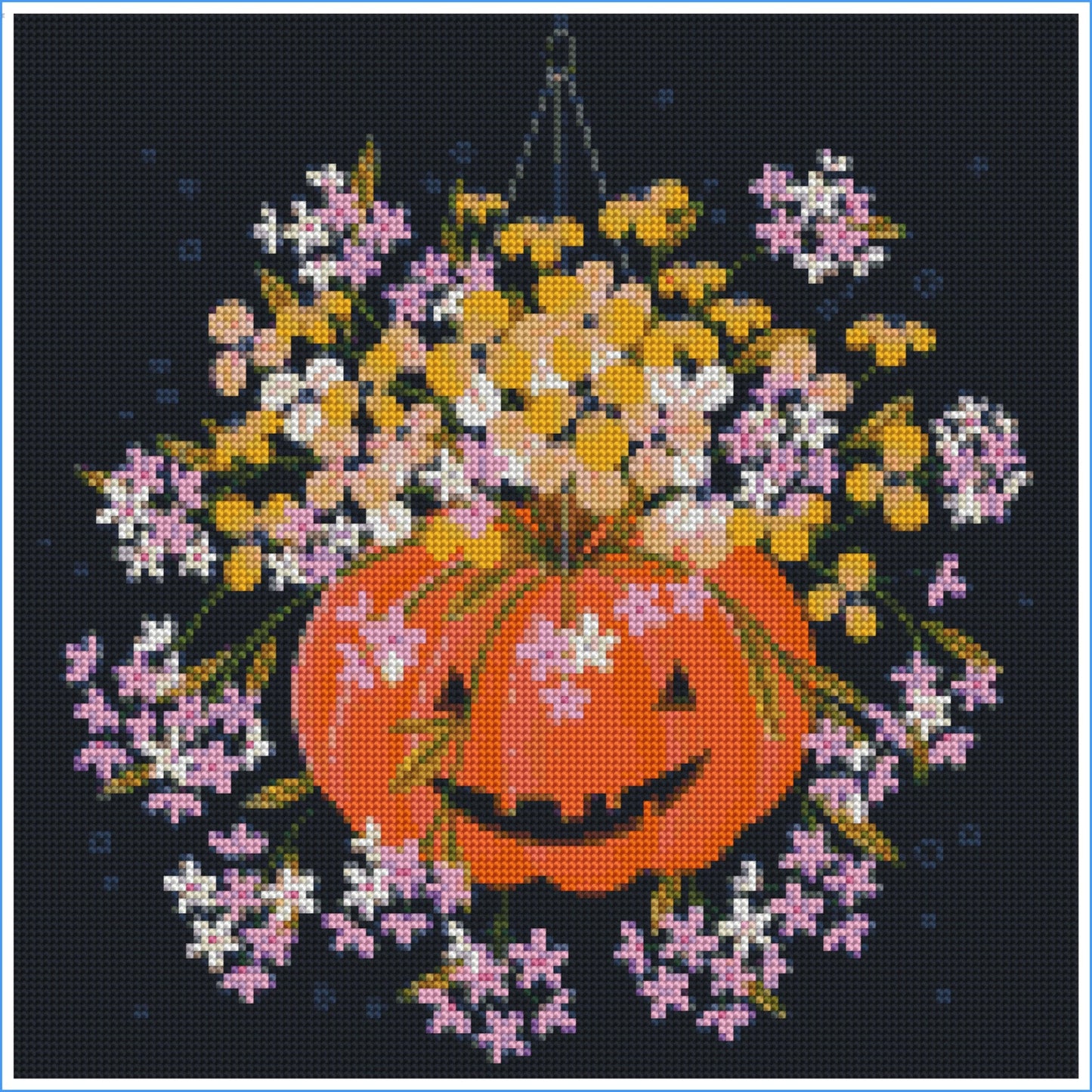 Pumpkin Petals by Molly Marie Pea- Diamond Art Kit (40x40cm)