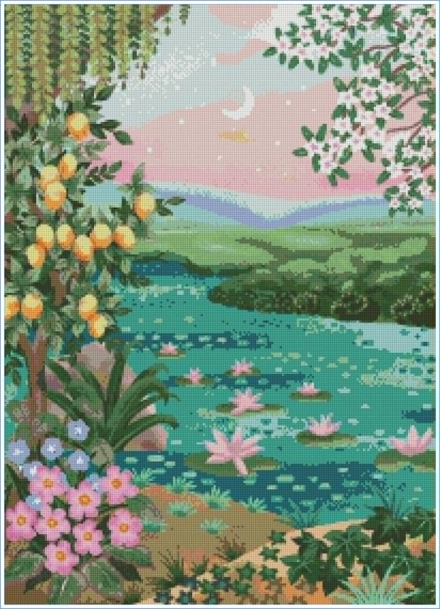 Secret Garden by Olenka Studio- Diamond Art Kit (50x70cm, Round Drill)