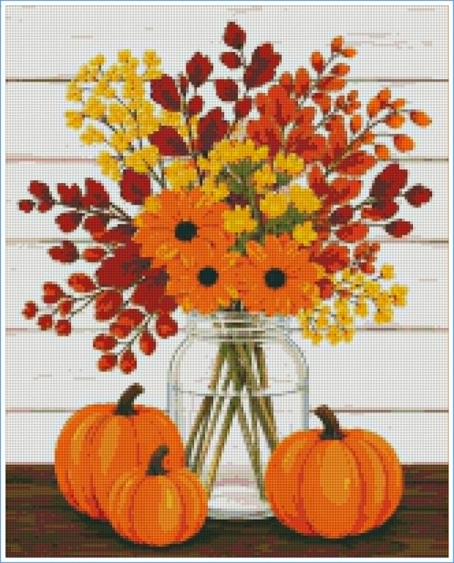 Golden Harvest Bouquet- Diamond Art Kit (40x50cm)