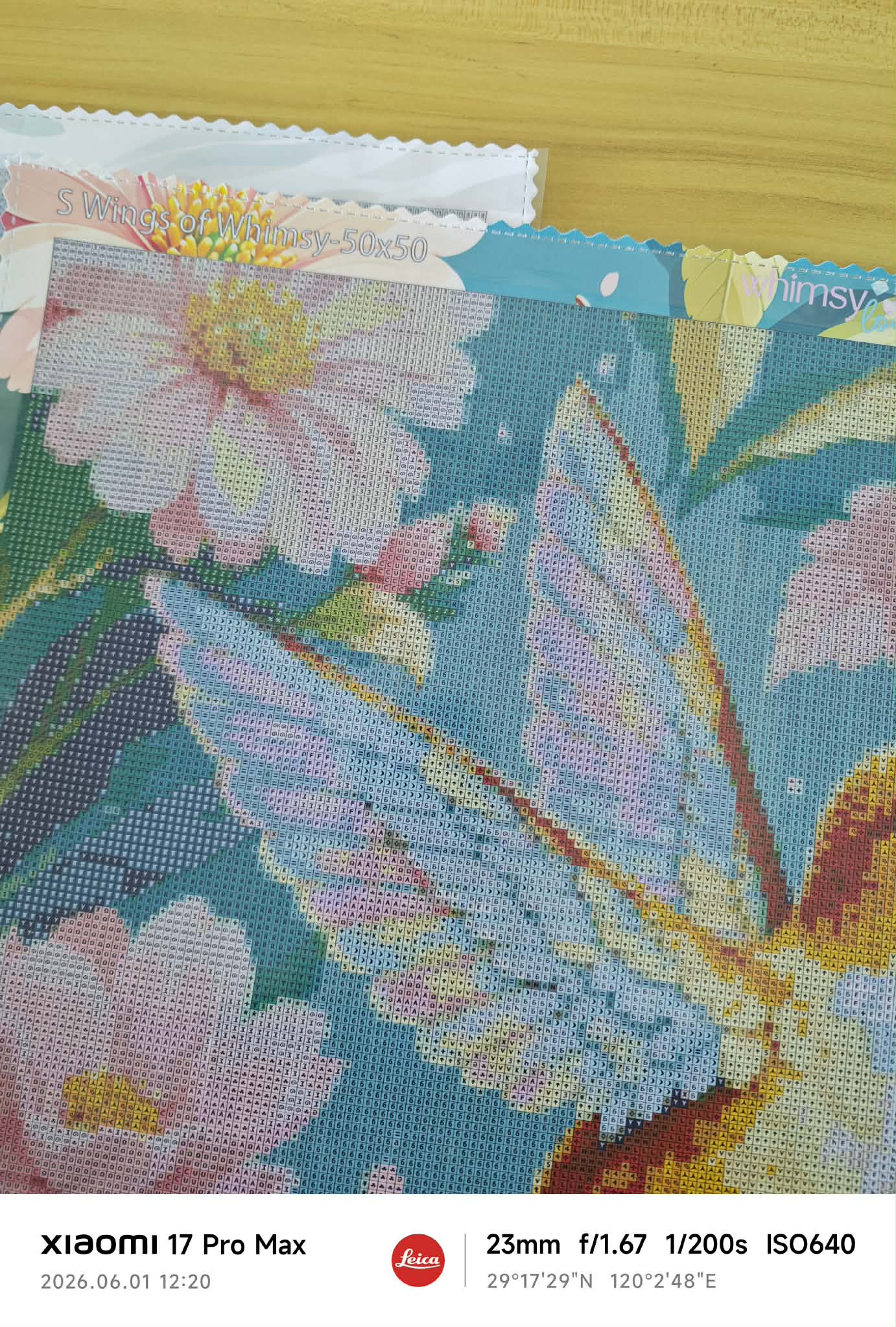 Wings of Whimsy- Diamond Art Kit (50x50cm, Square Drill)