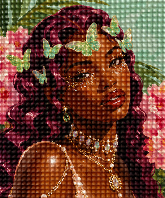 Gilded Garden Girl– Diamond Art Kit (50x60cm, Square Drill)