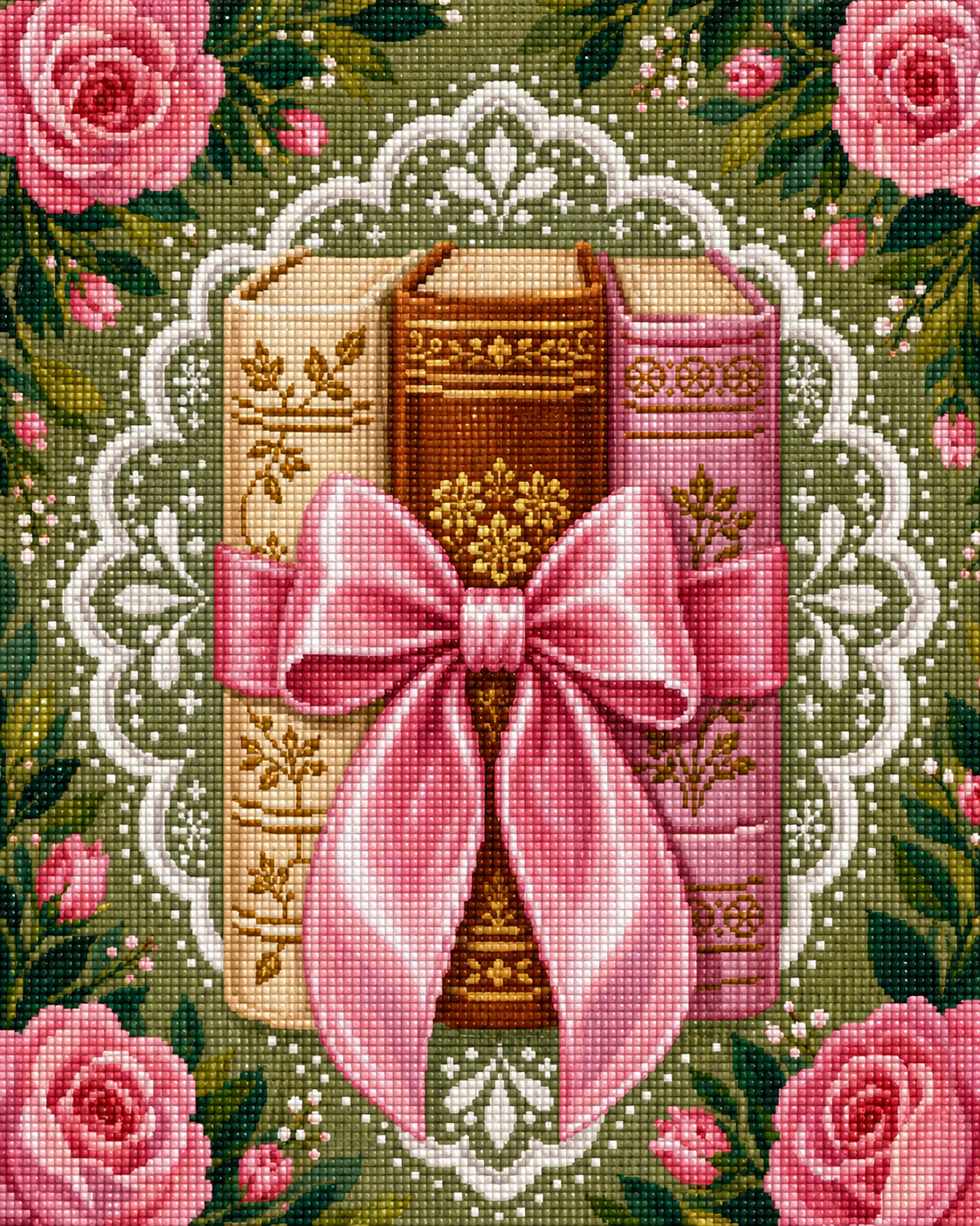 Ribbonbound Stories- Diamond Art Kit (40x50cm, Square Drill)