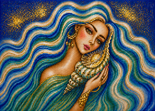 Queen of the Sea- Diamond Art Kit (70x50cm, Square Drill)