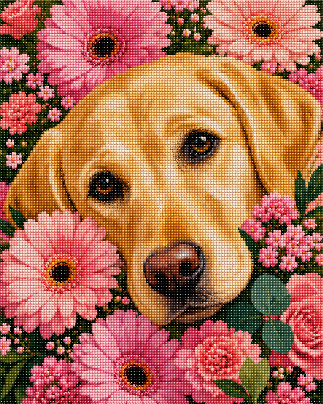 Daisy in Bloom- Diamond Art Kit (40x50cm, Round Drill)