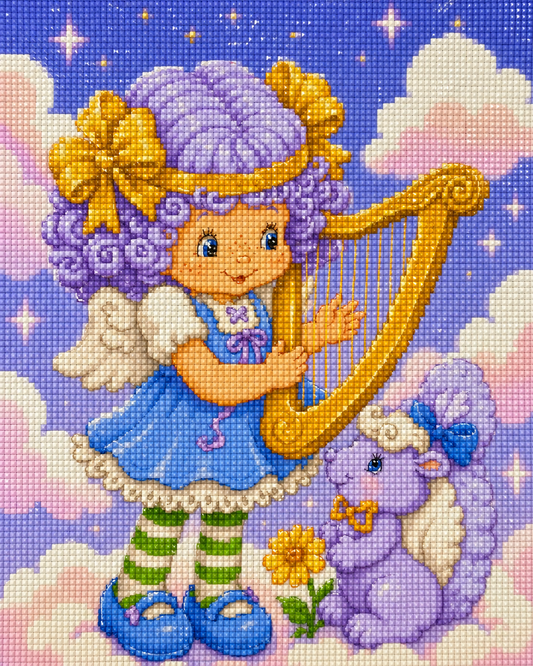 Angel Cake Cutie- Diamond Art Kit (40x50cm, Square Drill)