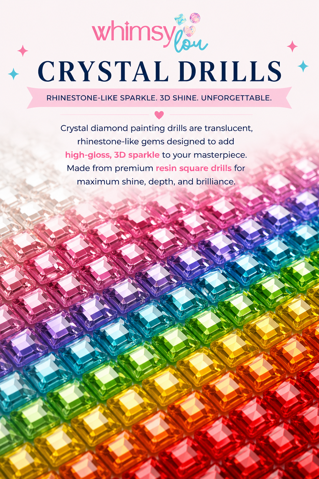 Queen of Sparkle- Diamond Art Kit (40x50cm, 100% Crystal Square Drill)