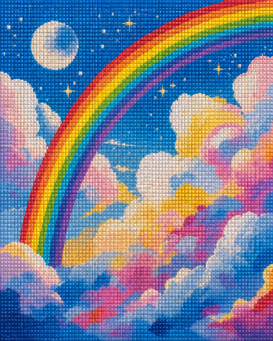 Moonbeam Skies- Diamond Art Kit (40x50cm, 100% Whimsy Dust Square Drill)