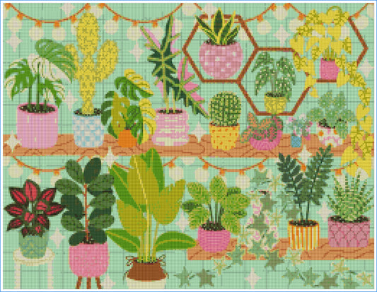 Houseplant Haven by Meg Ryan Designs- Diamond Art Kit (65x50cm)