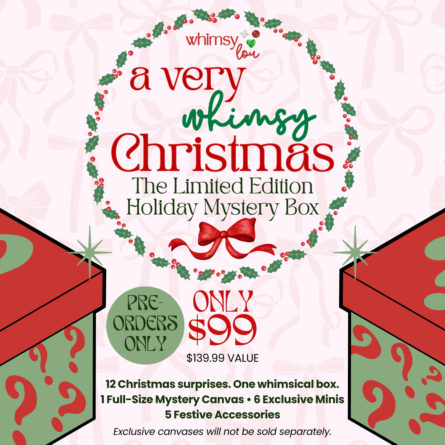 A Very Whimsy Christmas- Limited Edition Holiday Mystery Box (Square Drill)