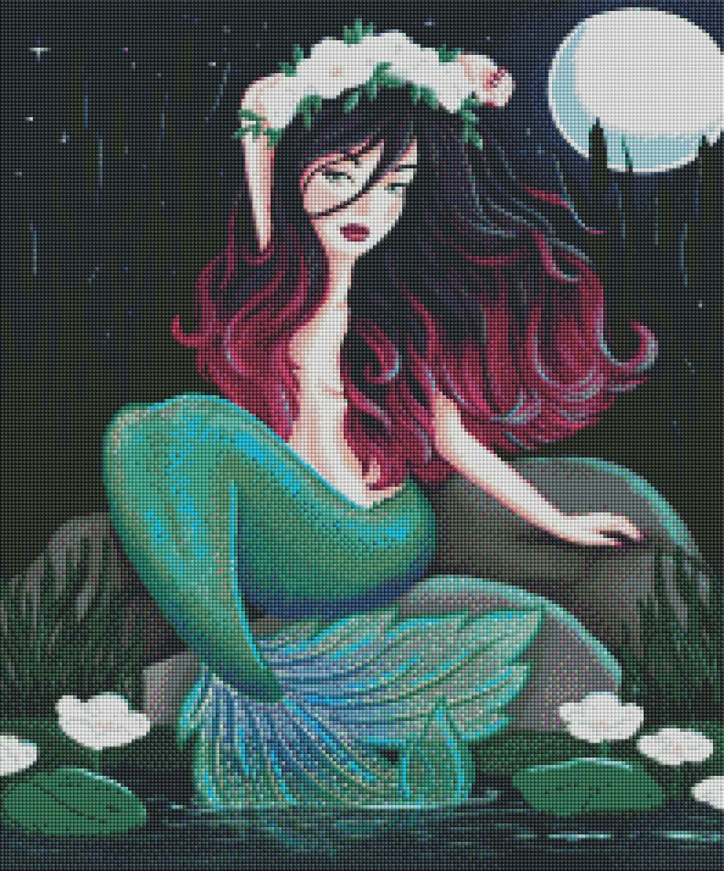 The Siren’s Solitude by Hanna Symo – Diamond Art Kit (50x60cm, Square Drill)