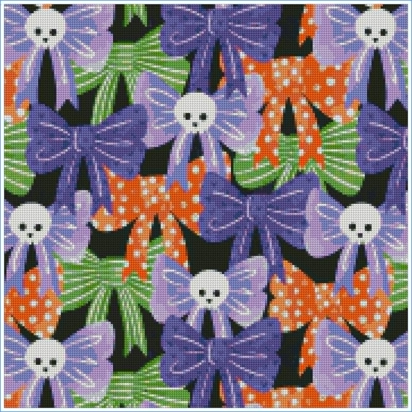 Halloween Bows by Textile Bakery – Diamond Art Kit (50x50cm)