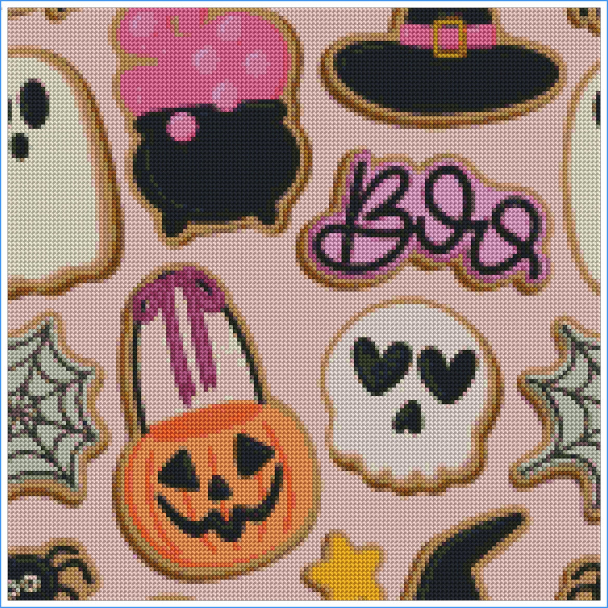 Haunted Cookies by Meg Ryan Designs- Diamond Art Kit (40x40cm)