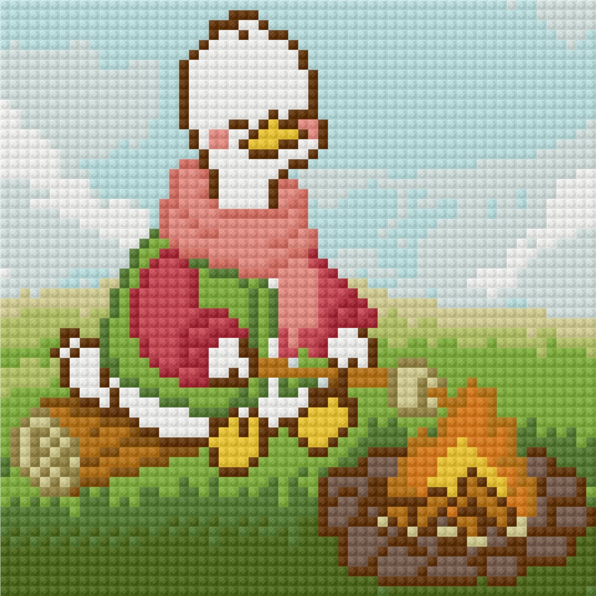 Blushing Goose Autumn by Blumensdiary – little whimsies Mini Diamond Art Set