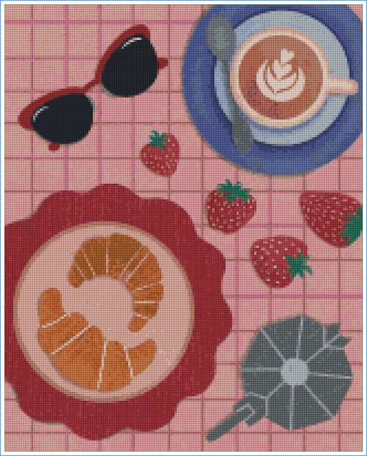 Morning Coffee by Andrea Lobell- Diamond Art Kit (40x50cm)