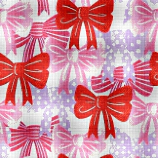 Bow Pattern by Textile Bakery – Diamond Art Kit (40x40cm, Square Drill)