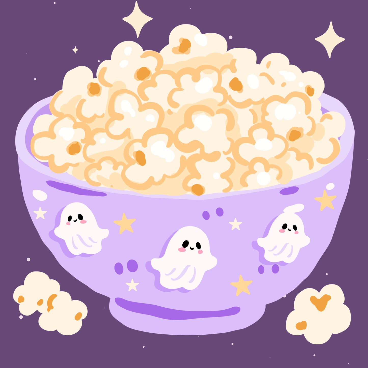 Spooky Slumber Party by Chonnieartwork – little whimsies Mini Diamond Art Set