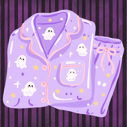 Spooky Slumber Party by Chonnieartwork – little whimsies Mini Diamond Art Set
