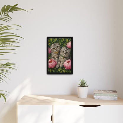 Framed Matte Canvas Print — Mona & Marge’s Secret Garden