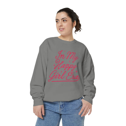 Happy Girl Era Sweatshirt — "In My Happy Girl Era" Cozy Crewneck