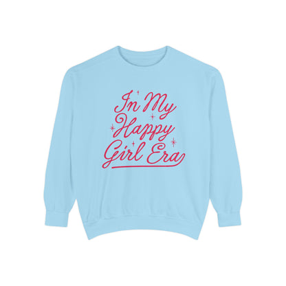 Happy Girl Era Sweatshirt — "In My Happy Girl Era" Cozy Crewneck