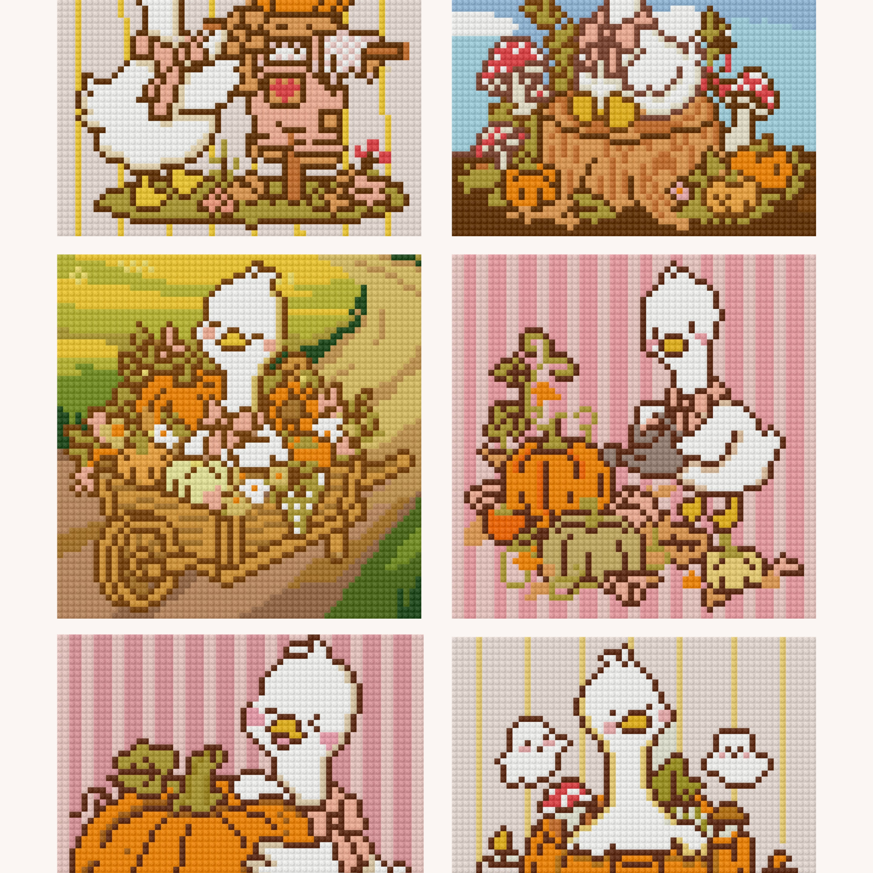 Silly Goose Autumn by Blumensdiary – little whimsies Mini Diamond Art Set