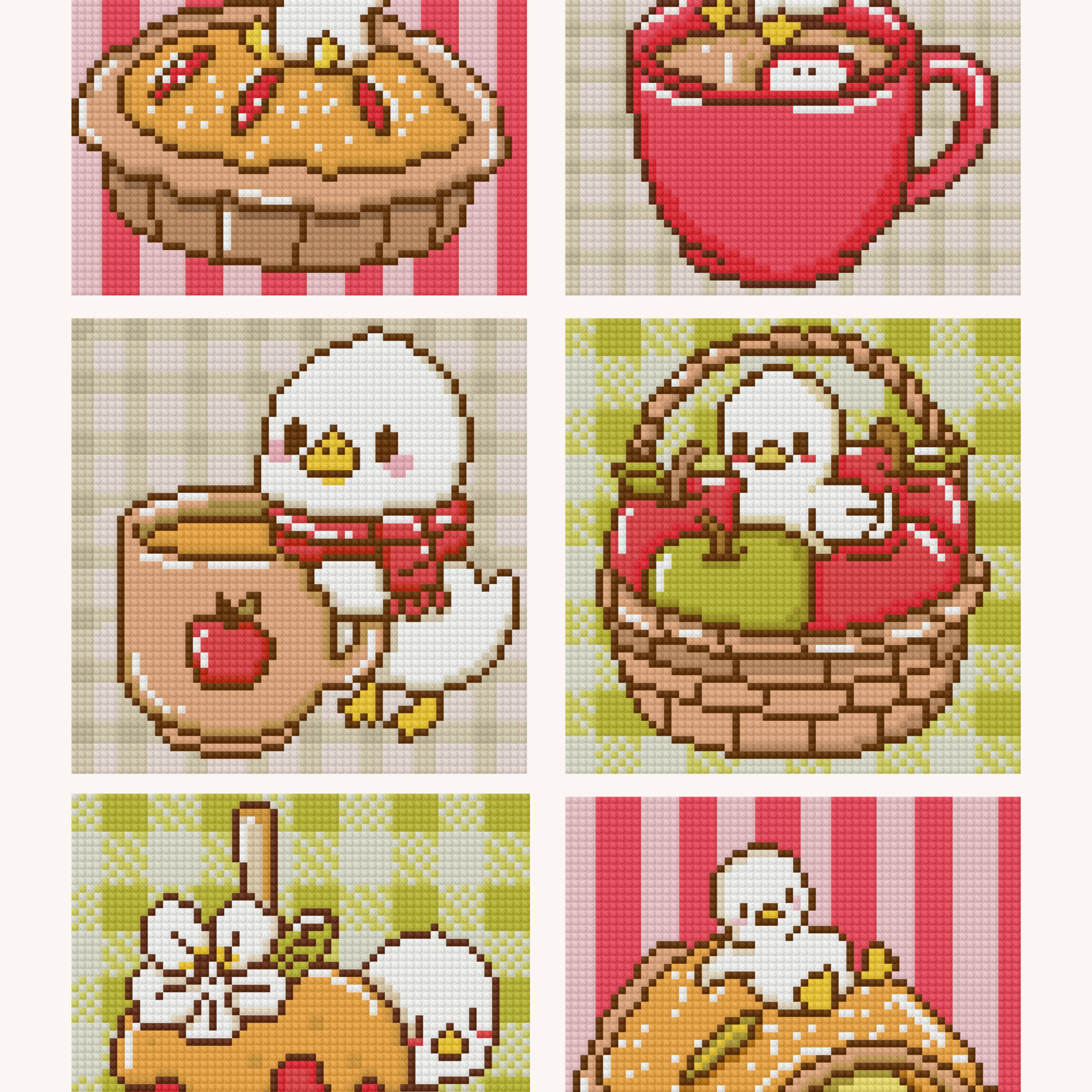 Apple Cider Duckling by Blumensdiary – little whimsies Mini Diamond Art Set