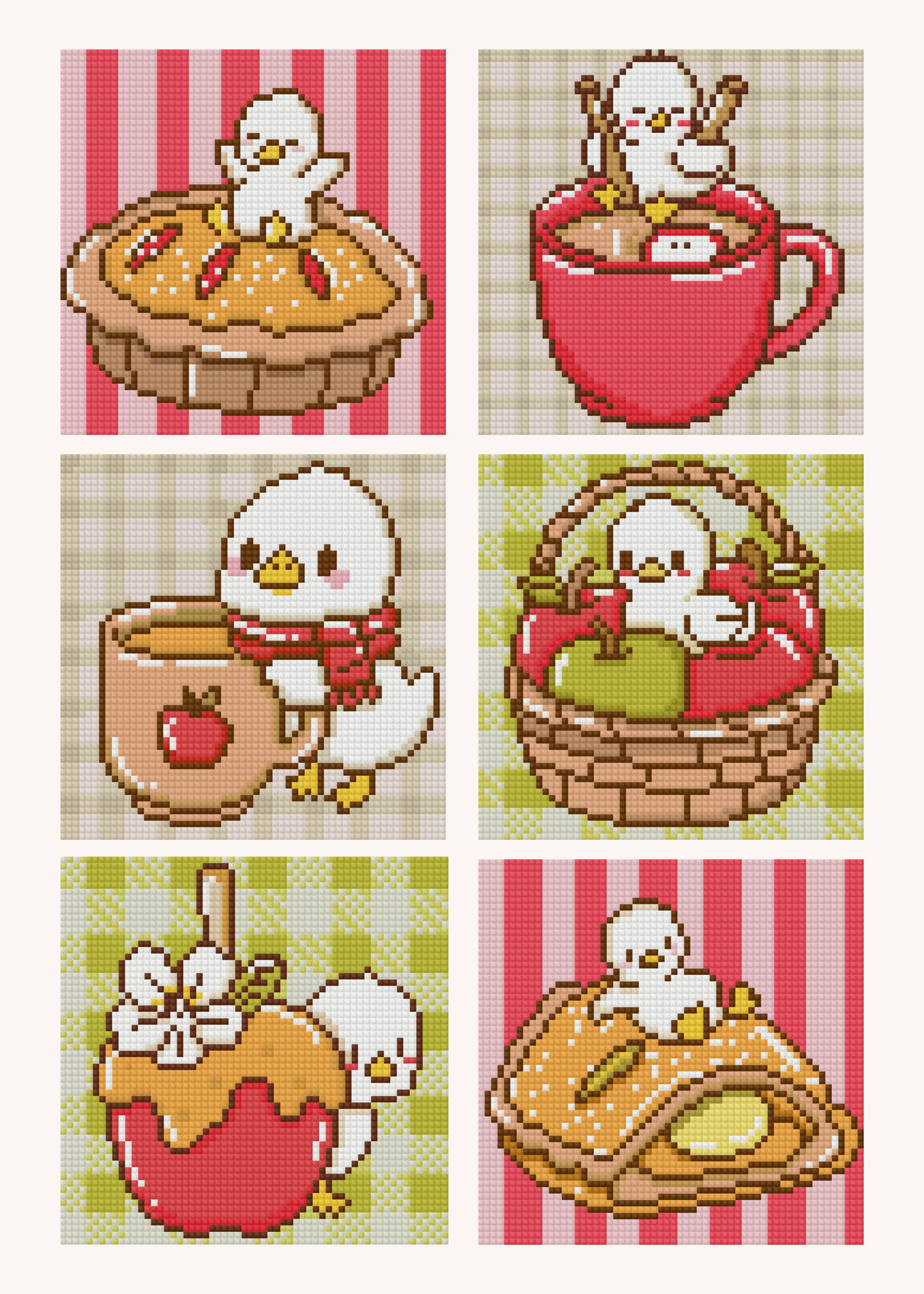 Apple Cider Duckling by Blumensdiary – little whimsies Mini Diamond Art Set