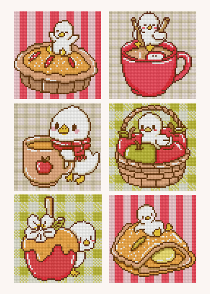 Apple Cider Duckling by Blumensdiary – little whimsies Mini Diamond Art Set