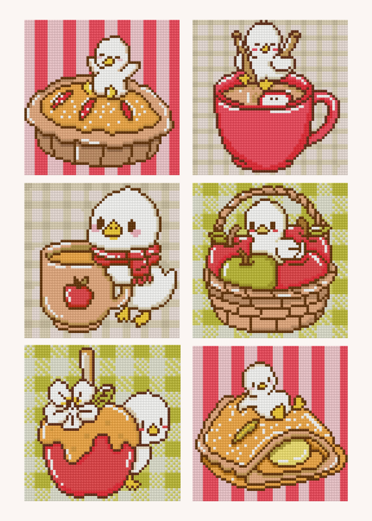 Apple Cider Duckling by Blumensdiary – little whimsies Mini Diamond Art Set