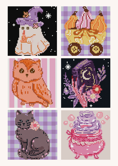 Whimsy & Witchcraft by Fragraea – little whimsies Mini Diamond Art Set