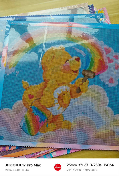 Sunshine Wish Bear- Diamond Art Kit (50x50cm, Square Drill)