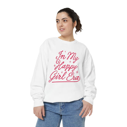Happy Girl Era Sweatshirt — "In My Happy Girl Era" Cozy Crewneck