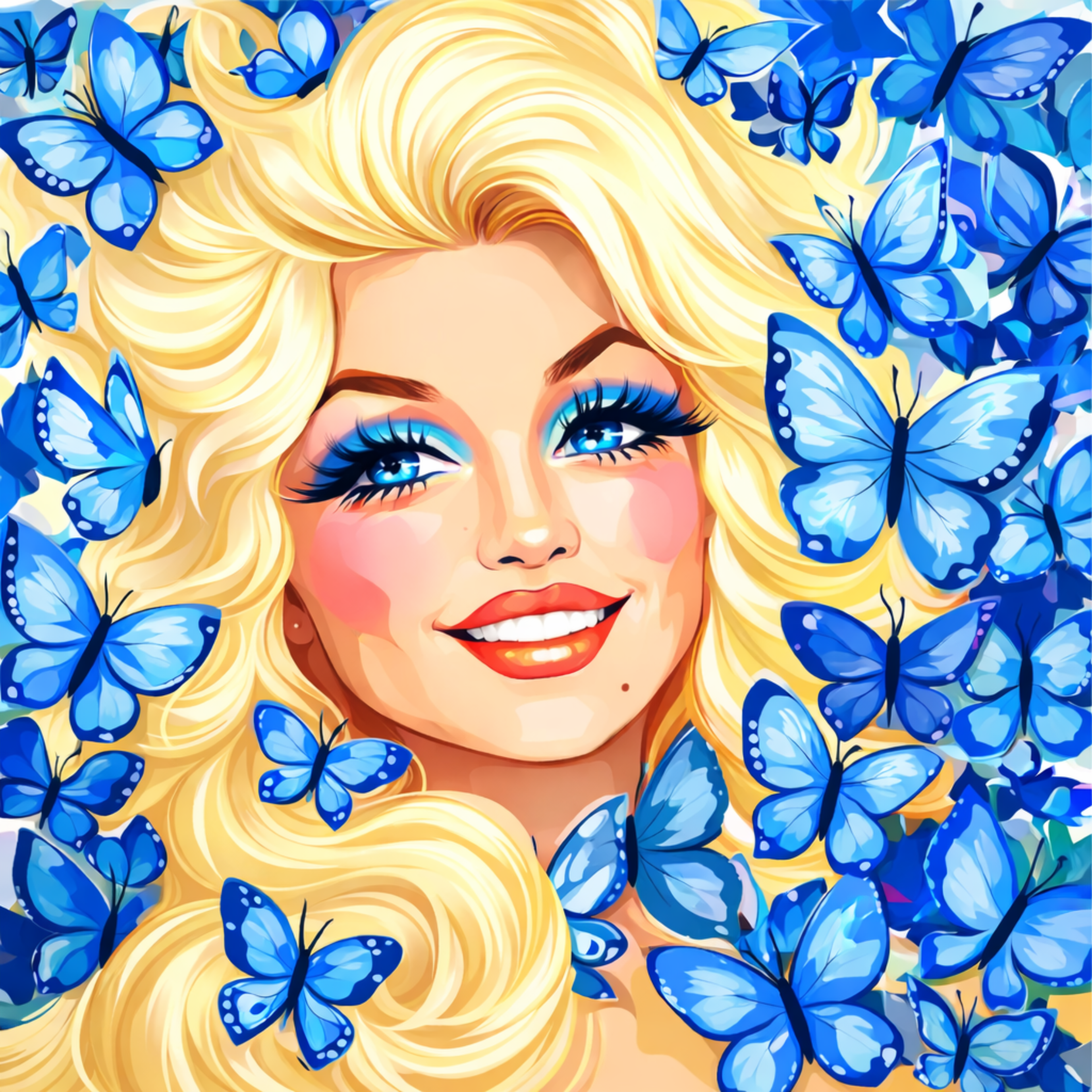Darling Dolly – Diamond Art Kit (50x50cm, Square Drill)