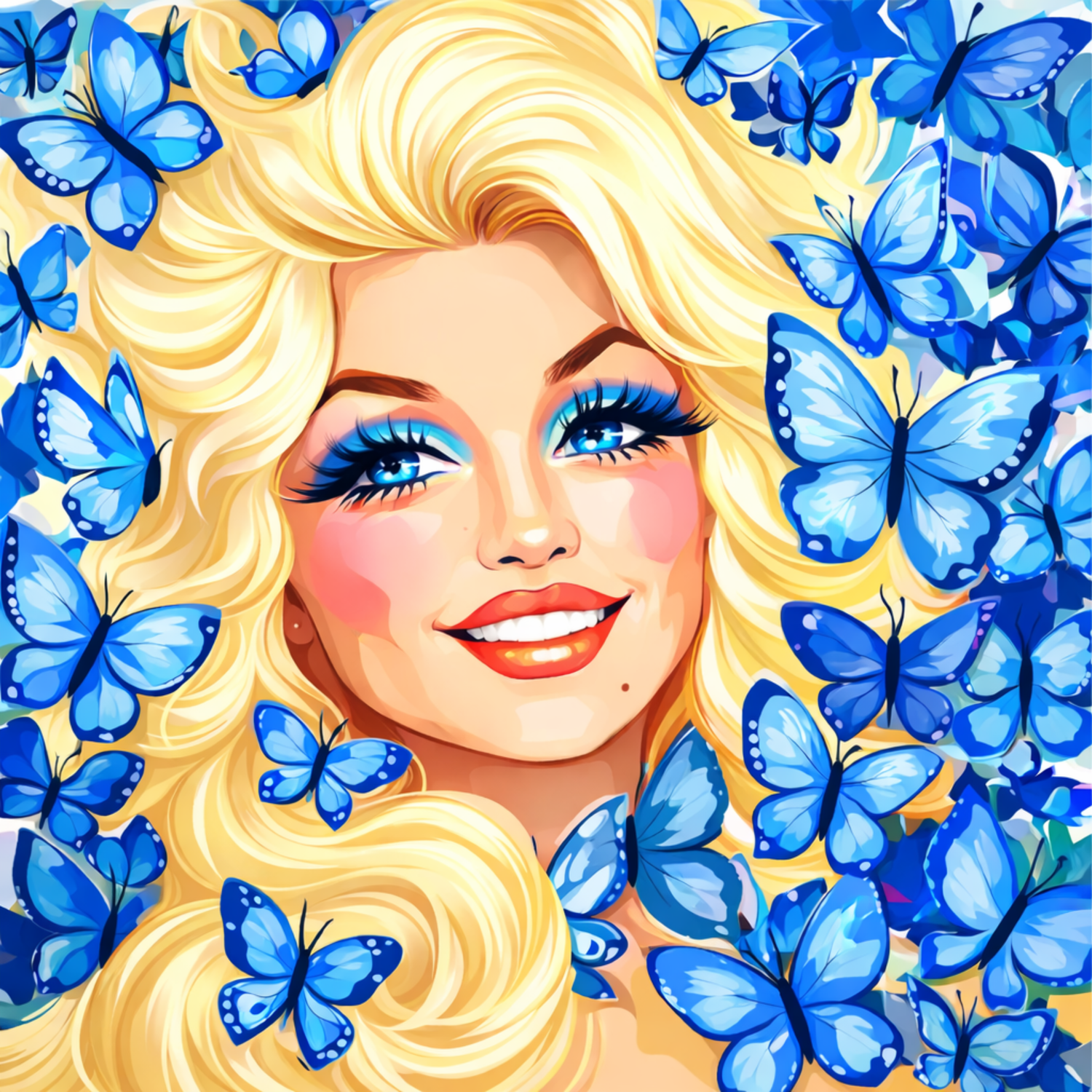 Darling Dolly – Diamond Art Kit (50x50cm, Square Drill)