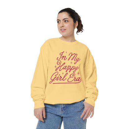 Happy Girl Era Sweatshirt — "In My Happy Girl Era" Cozy Crewneck