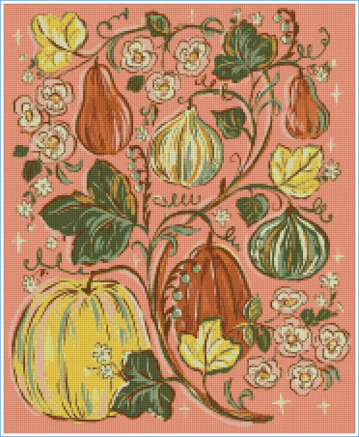 Secret Pumpkin Garden by Hanna Symo- Diamond Art Kit (45x55cm)