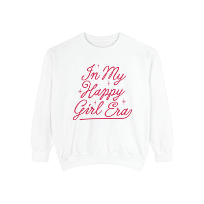 Happy Girl Era Sweatshirt — "In My Happy Girl Era" Cozy Crewneck