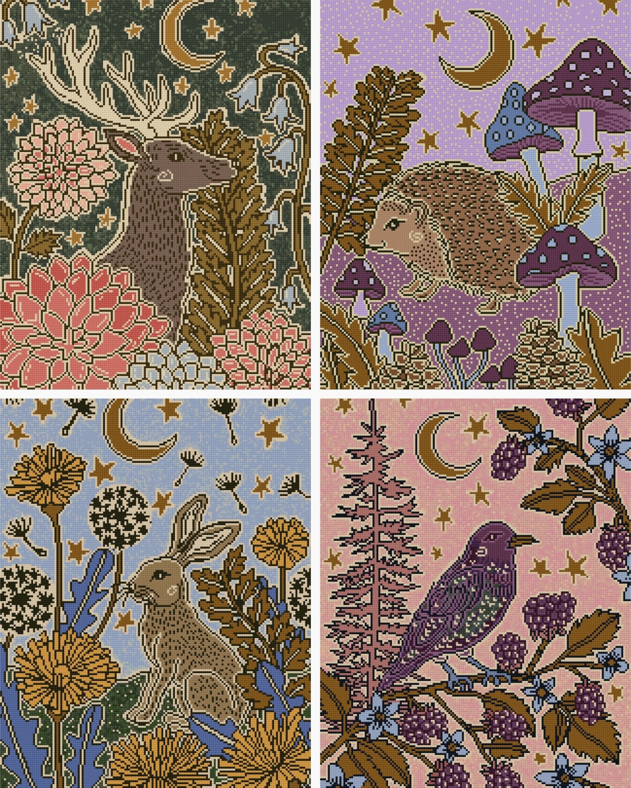 Moonlit Animals — Complete 4-Piece Bundle by Andrea Lobell