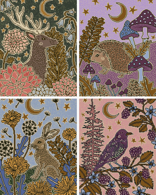 Moonlit Animals — Complete 4-Piece Bundle by Andrea Lobell