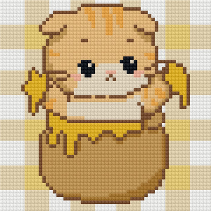 Honeybee Tabby by Blumensdiary – little whimsies Mini Diamond Art Set