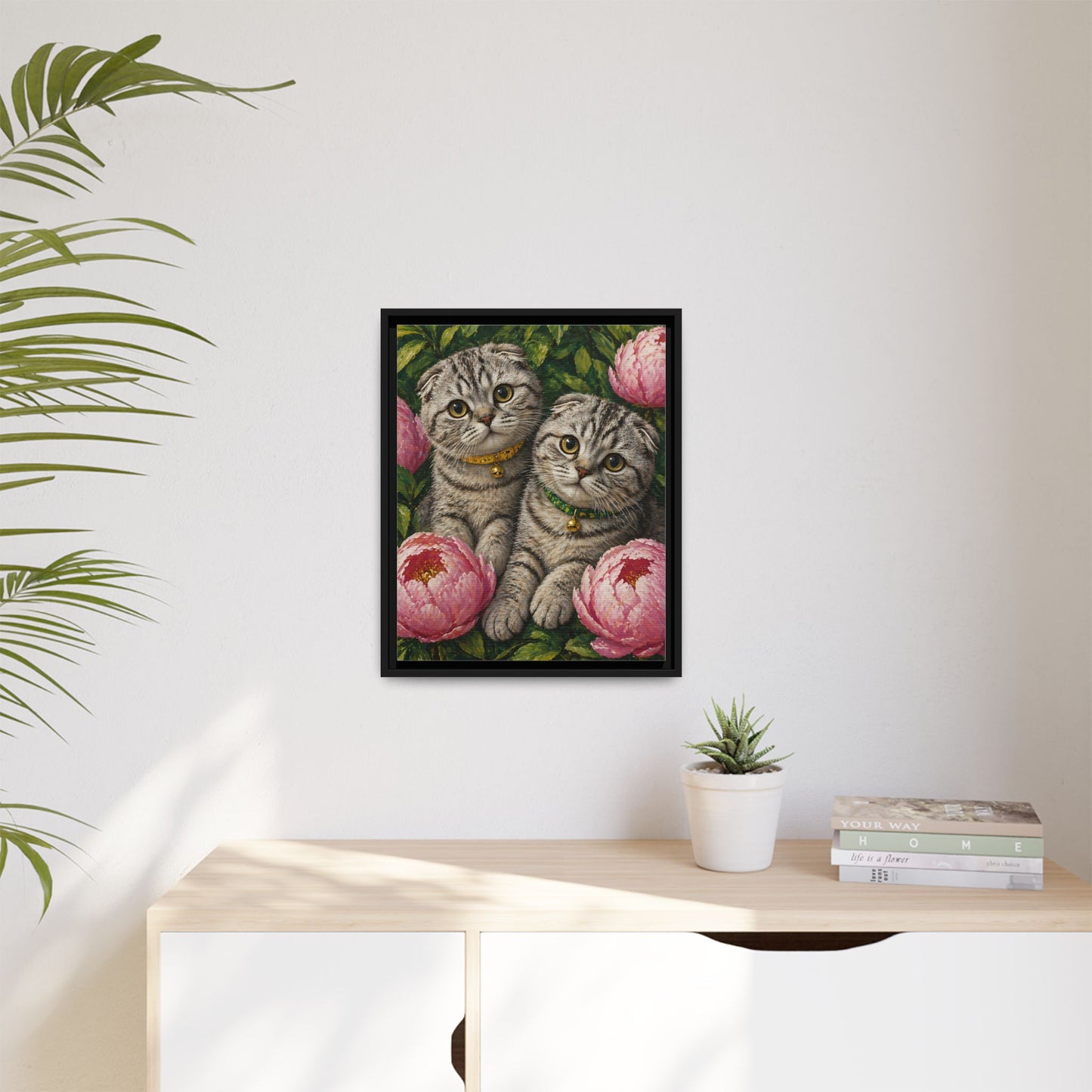 Framed Matte Canvas Print — Mona & Marge’s Secret Garden