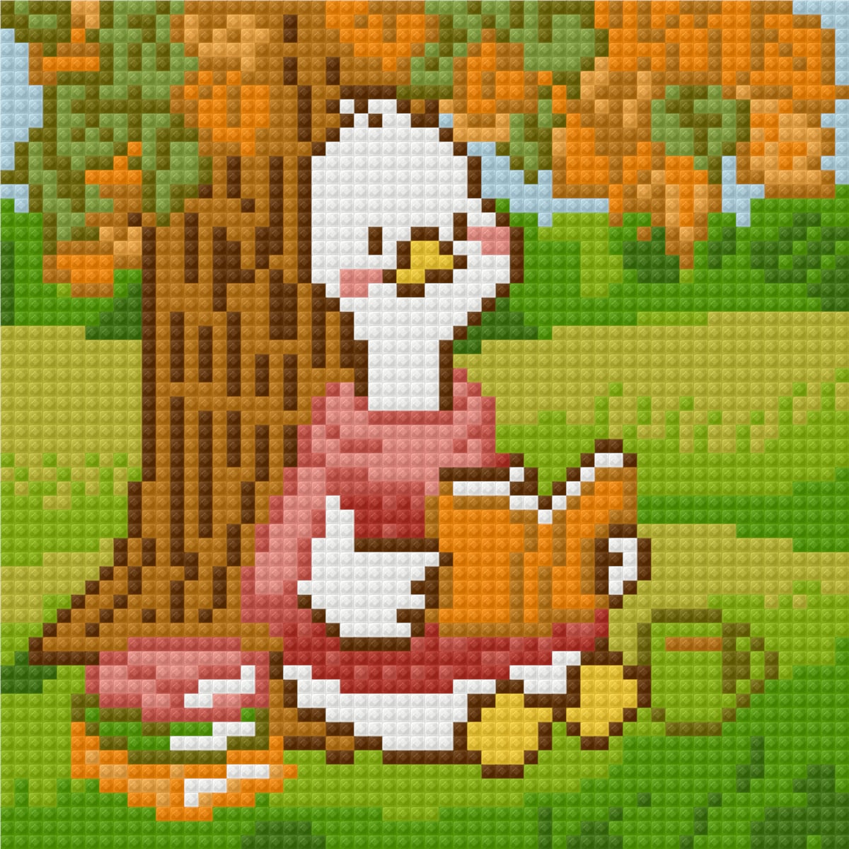 Blushing Goose Autumn by Blumensdiary – little whimsies Mini Diamond Art Set