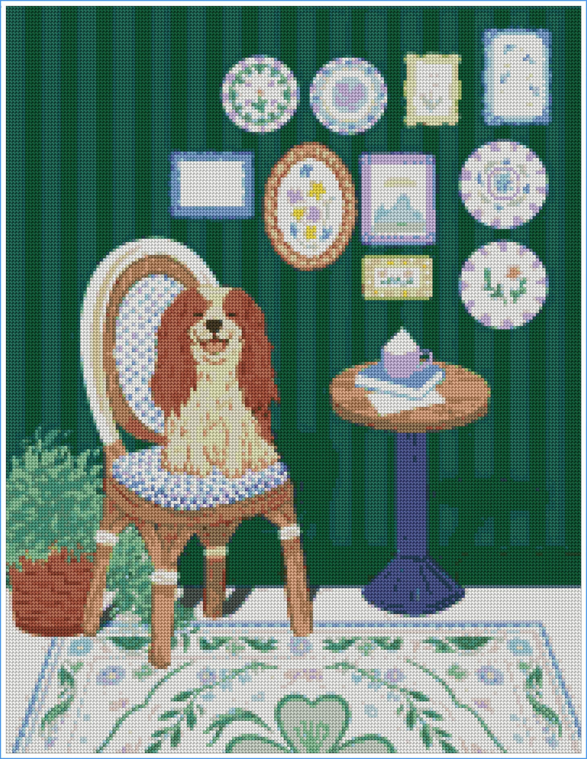 Pupaccino, Please! by With Grace, Jo- Diamond Art Kit (50x65cm)