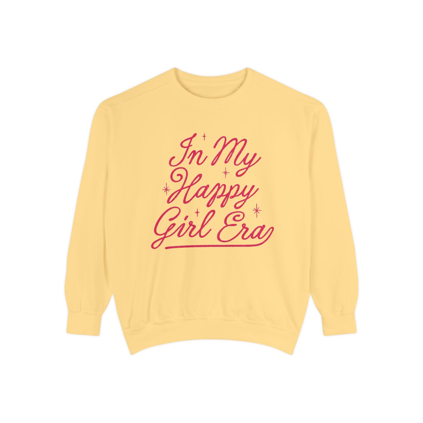 Happy Girl Era Sweatshirt — "In My Happy Girl Era" Cozy Crewneck